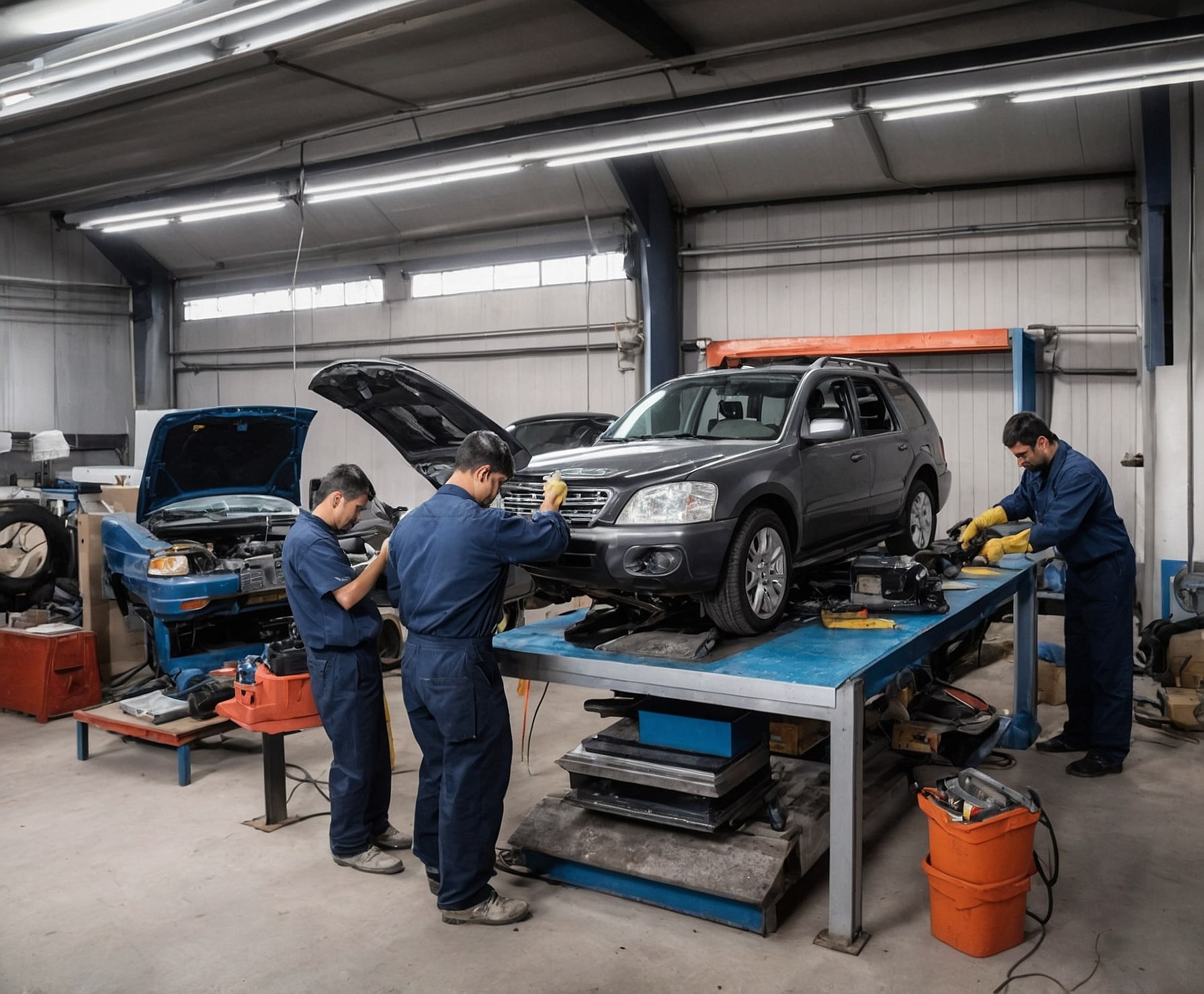 Reparación de motor para vehículo familiar